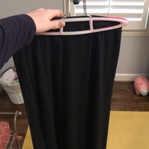 simple black maxi skirt